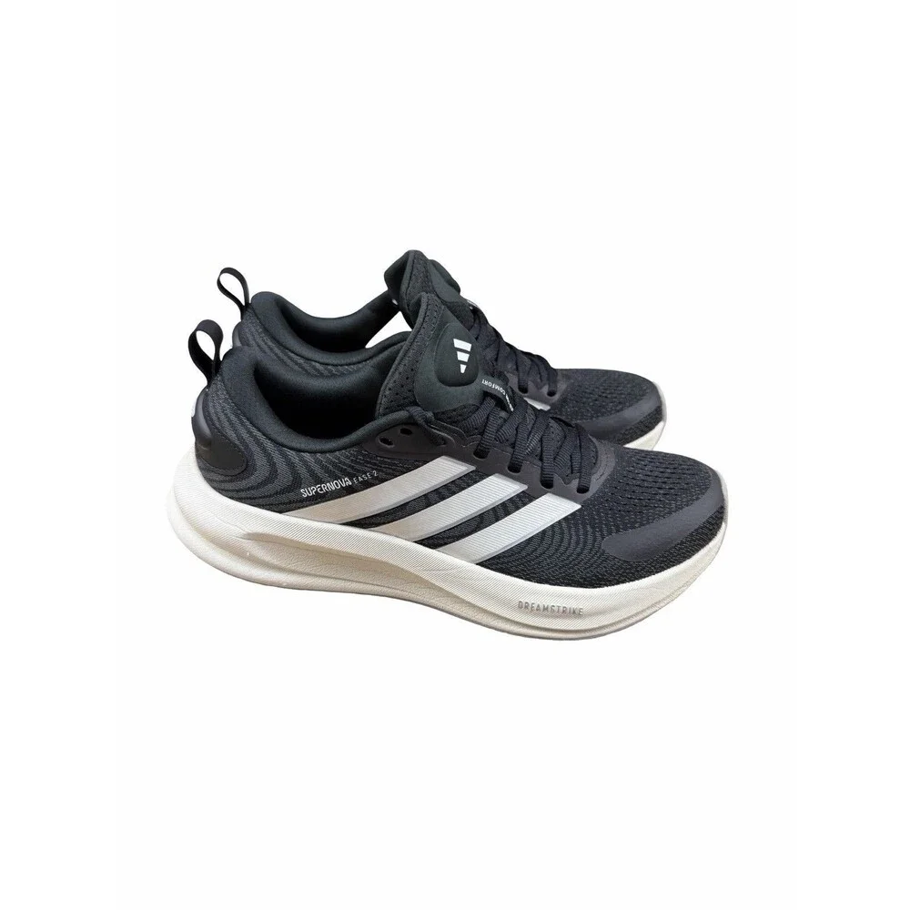 Adidas Supernova Ease 2 Women Running Shoes Black White JQ1828 Sz 8.5 Sneakers